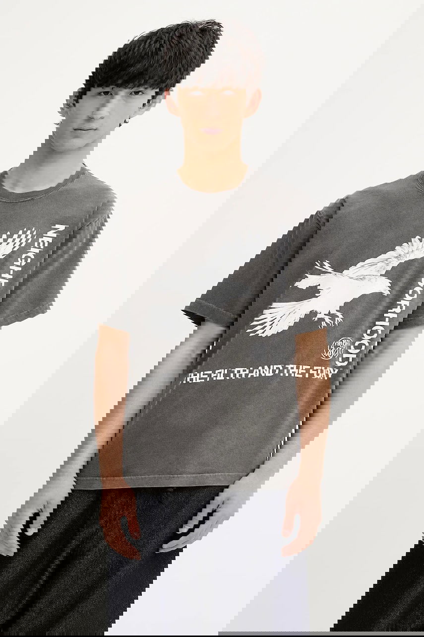 T-shirt Neighborhood NEIGHBORHOOD NH . TEE SS-5 Graphic Print T-Shirt Grå | 251PCNH.ST05, 0
