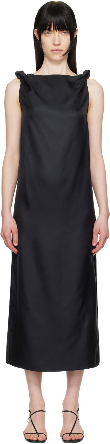 Kjole Loulou de Saison Loulou de Saison Moun Midi Dress Sort | MOUN, 0