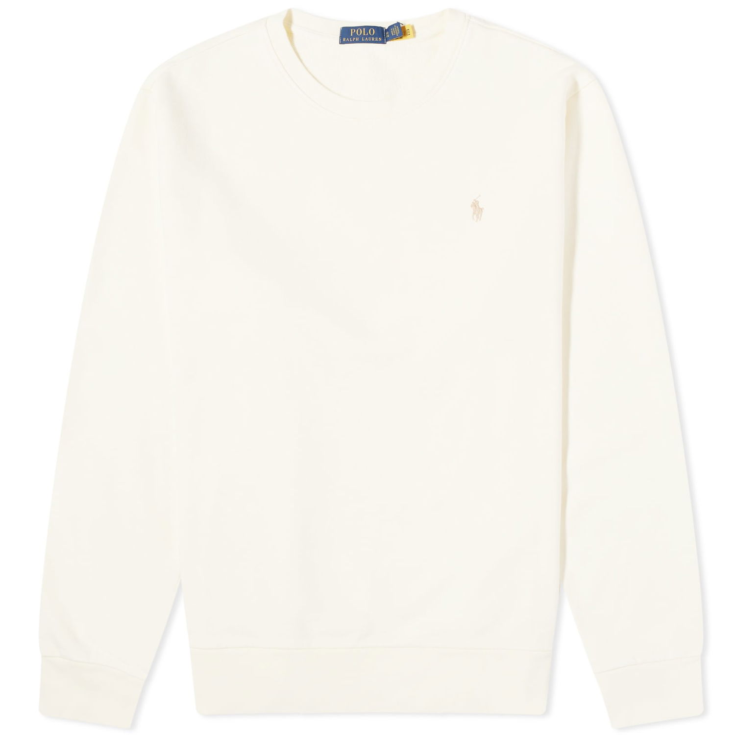 Sweatshirt Polo by Ralph Lauren Polo Ralph Lauren Loopback Crew Sweat Clubhouse Cream Hvid | 710916689003, 0