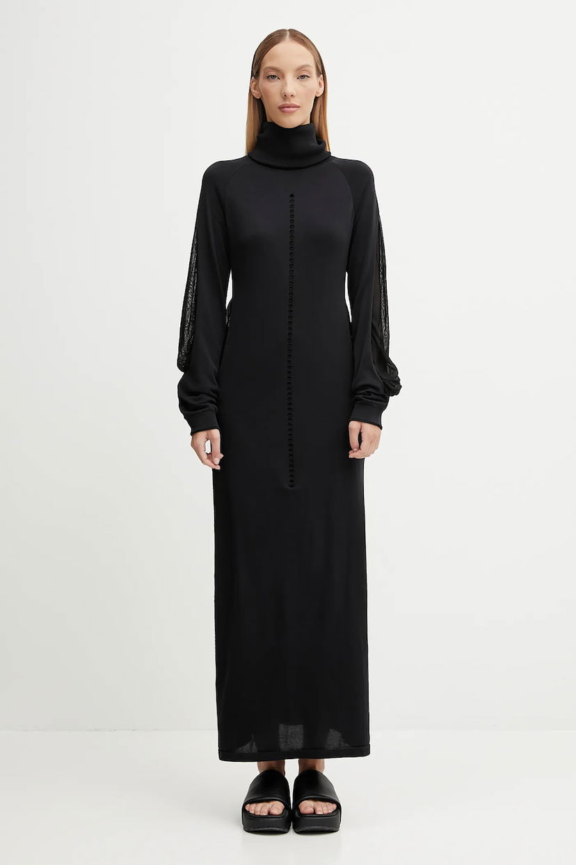 Kjole Y-3 Y-3 Maxi Hooded Knit Dress Sort | JX2300