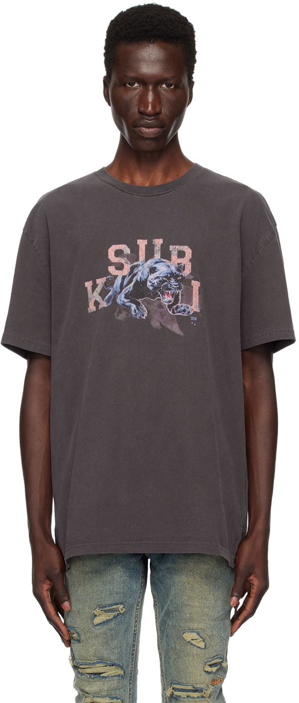 T-shirt Ksubi Black Apex Biggie T-Shirt Grå | MPF24TE046, 0