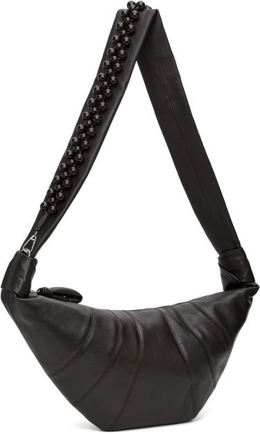 Skuldertaske LEMAIRE Lemaire Pearls Medium Croissant Bag Brun | BG0158 LL0131, 1