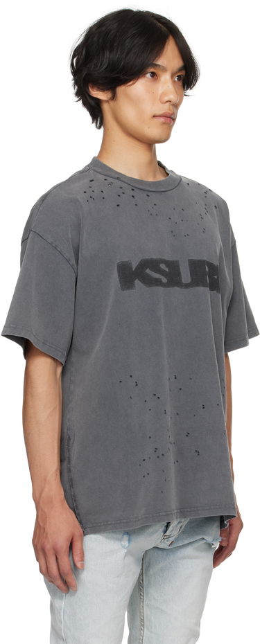 T-shirt Ksubi Ksubi Ekcess Blasted T-Shirt Grå | MPF25TE025, 1