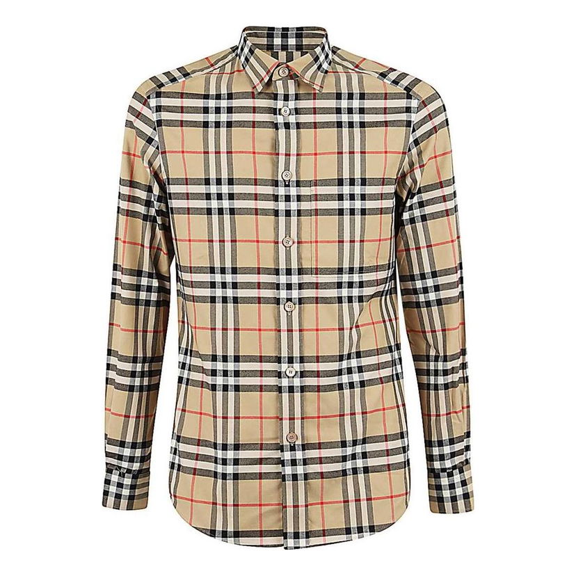 Skjorte Burberry Vintage Check Cotton Shirt Beige | 8033703