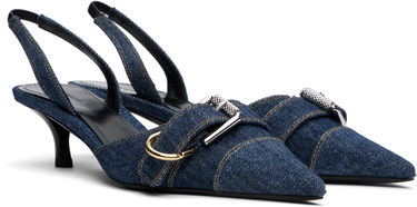Sneakers og sko Givenchy Givenchy Voyou Slingback Heels Blå | BE308XE259401, 3