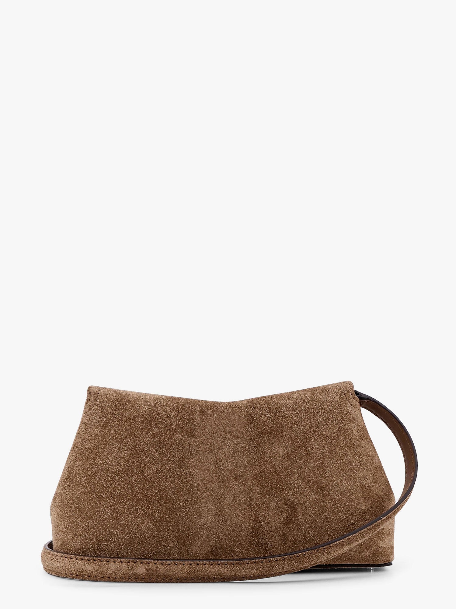 Håndtaske TOTEME T-Lock Suede Clutch Bag Toteme Brun | 241WAL944LE0004104, 1