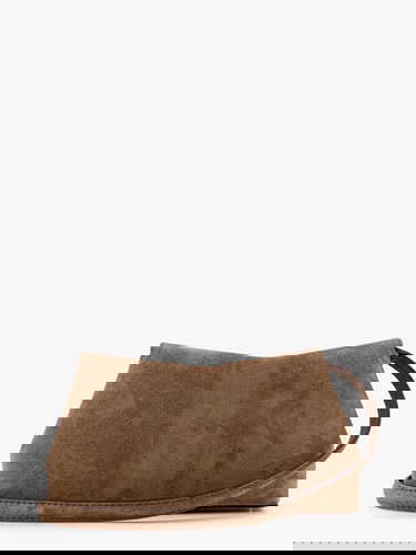 Håndtaske TOTEME T-Lock Suede Clutch Bag Toteme Brun | 241WAL944LE0004104, 1