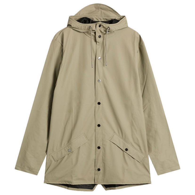 Jakke Rains Classic Hooded Rain Jacket, Size Small Beige | 12010-108