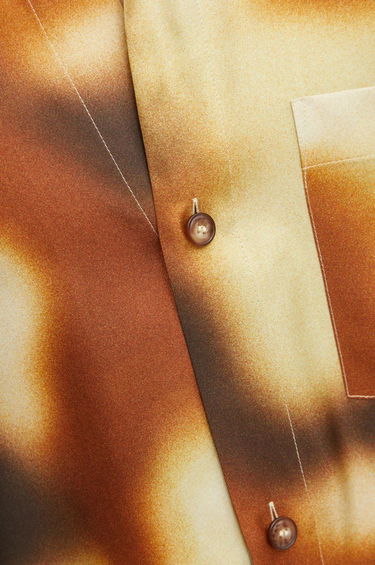 Skjorte Nanushka Abstract Print Regular Fit Shirt Brun | NM24FWSH04717, 4