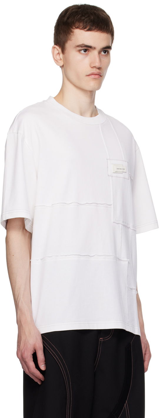 T-shirt Feng Chen Wang Feng Chen Wang Paneled T-Shirt Hvid | FMF16TS03, 1