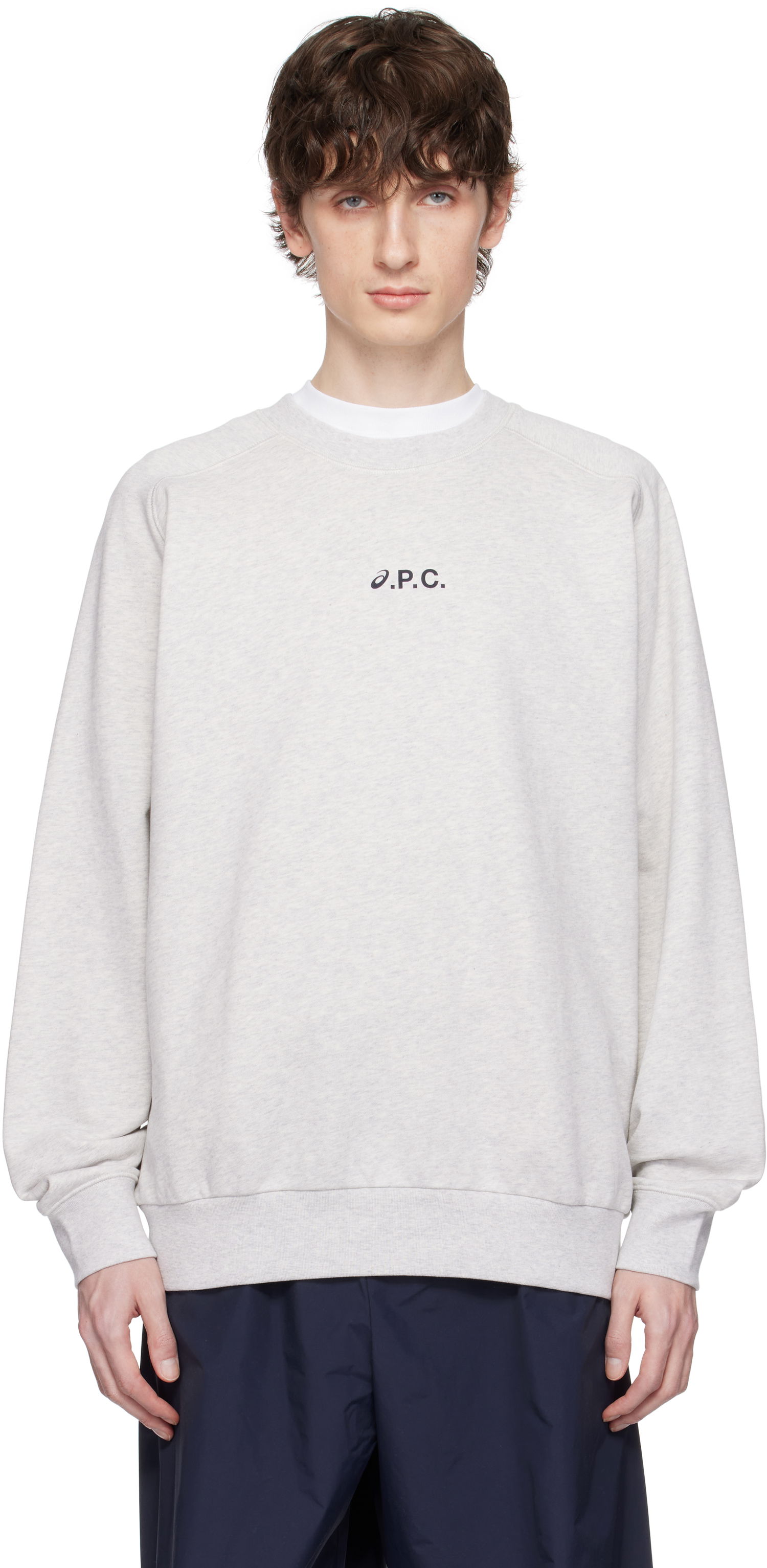 Sweater A.P.C. A.P.C. ASICS Edition Lake Sweatshirt Grå | COEZD-H27958, 0