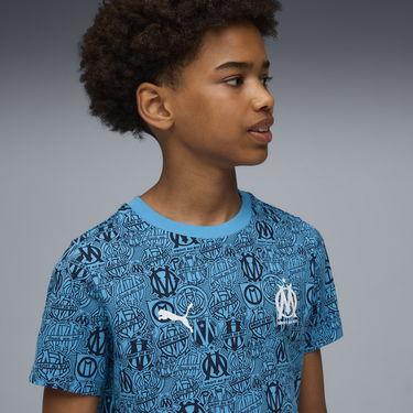 T-shirt Puma Olympique de Marseille FtblCulture All-over Print T-Shirt Blå | 781580_07, 1