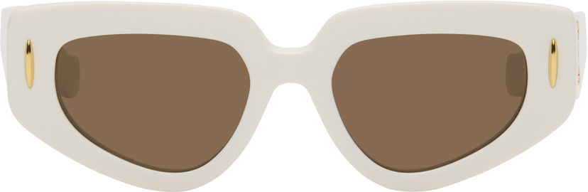 Solbriller Loewe Loewe Small Butterfly Screen Sunglasses Hvid | LW40160IW5125E 192337224812