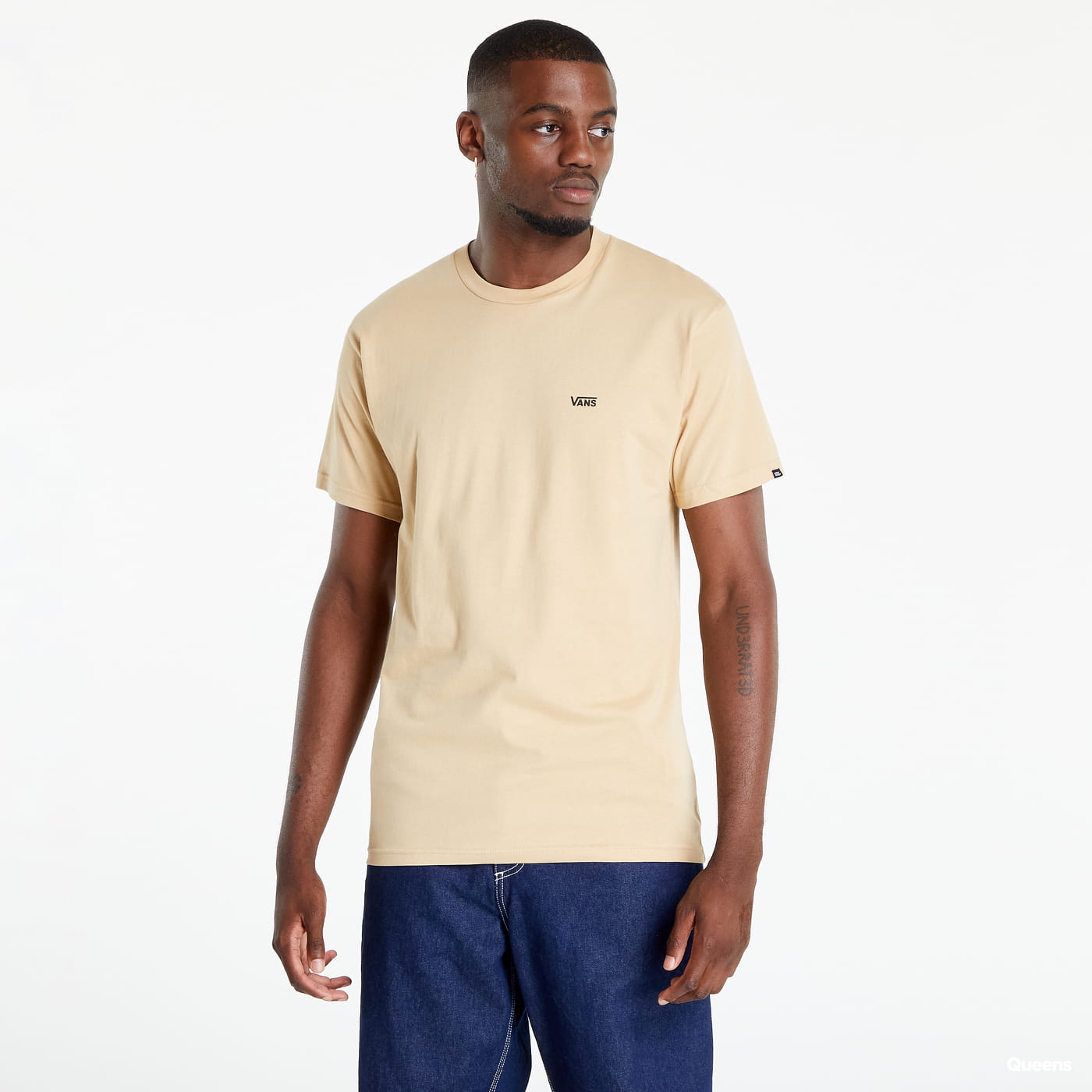 T-shirt Vans Left Chest Logo Tee Beige | VN0A3CZEY971, 0