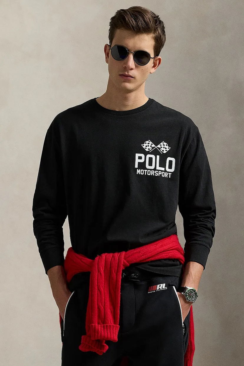 T-shirt Polo by Ralph Lauren Polo Ralph Lauren Motorsport Long Sleeve T-Shirt Sort | 710972612