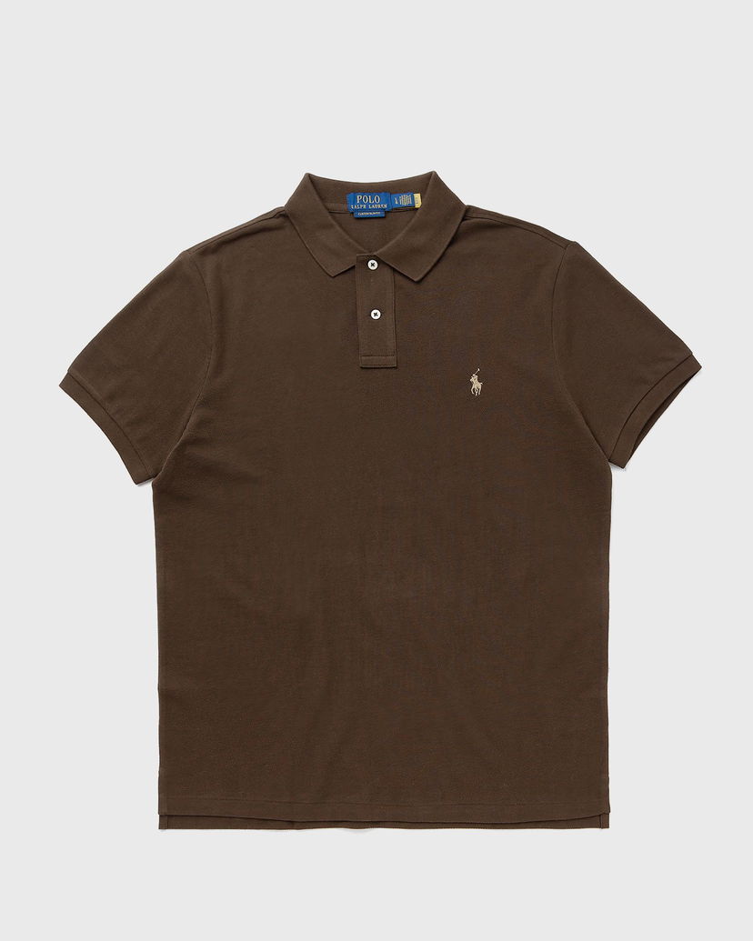 Polo skjorte Polo by Ralph Lauren Polo Ralph Lauren Custom Slim Fit Polo Shirt Brun | 710680784449