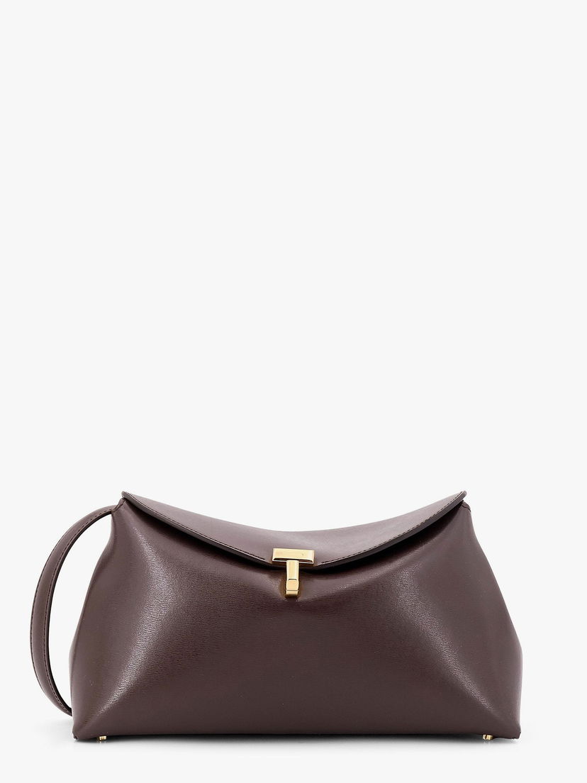 Håndtaske TOTEME Toteme T-Lock Shoulder Bag Brun | 244WAL950LE0025213