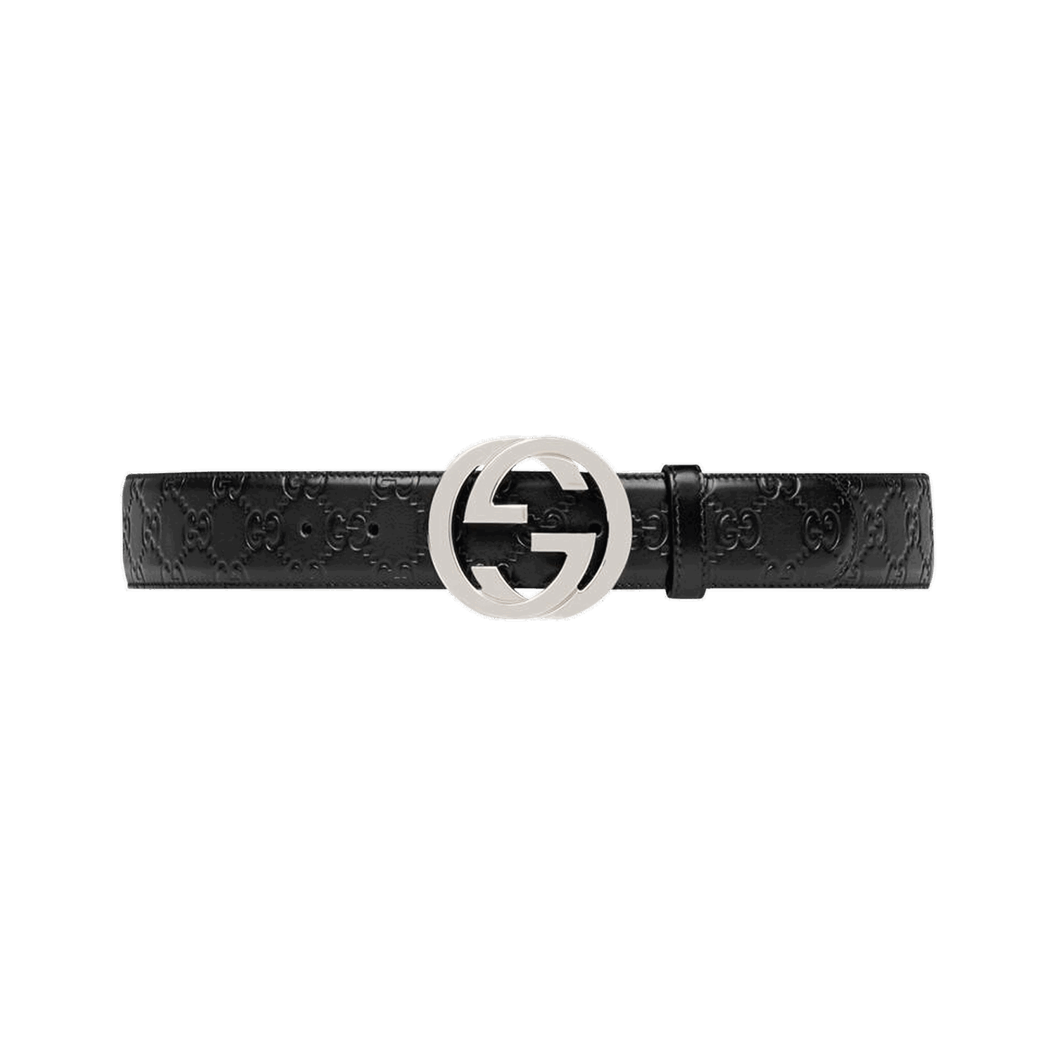 Bælter Gucci Interlocking GG Leather Belt Sort | 411924 CWC1N 1000, 0
