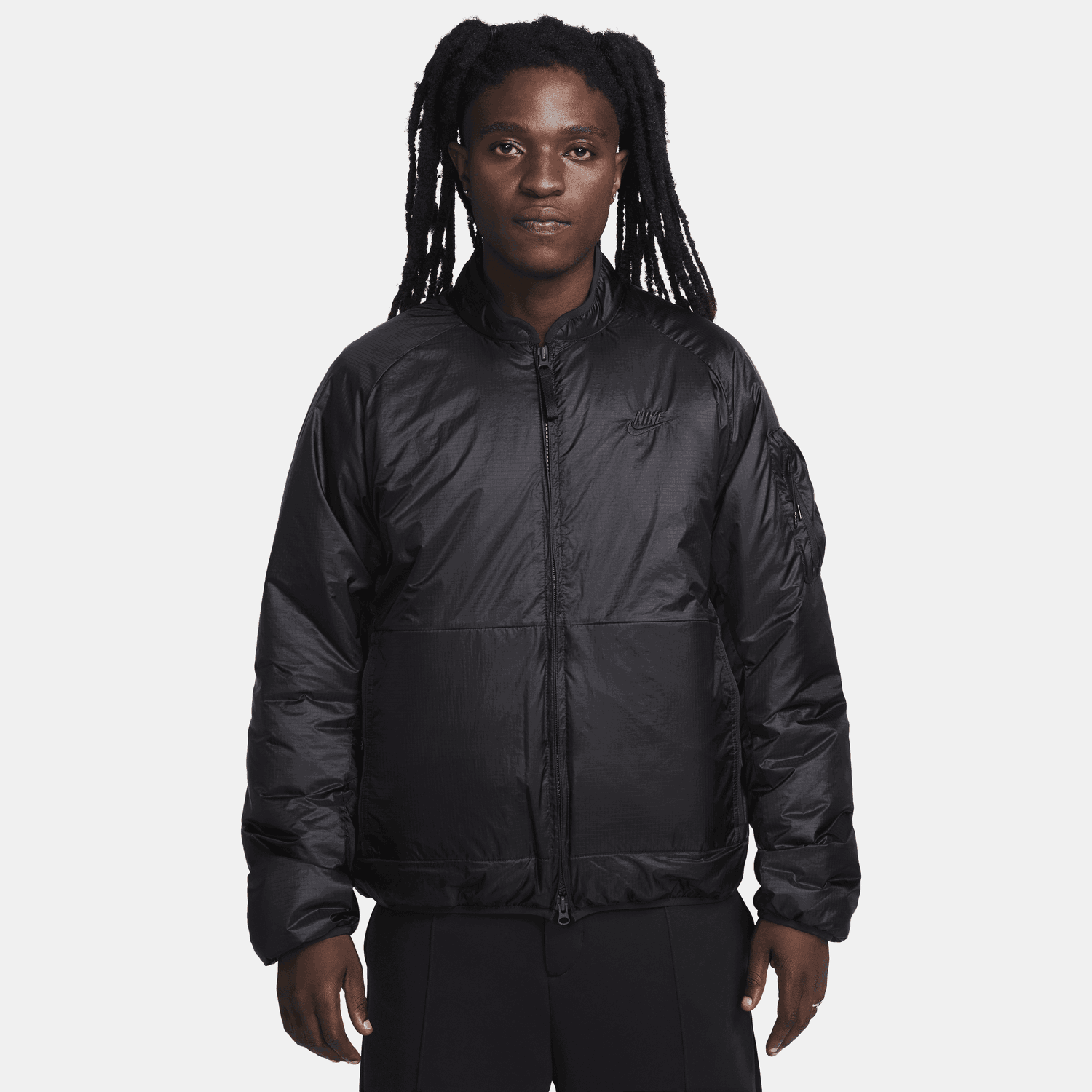 Jakke Nike Sportswear Tech Therma-FIT Loose Insulated Jacket Sort | FB7858-010, 0