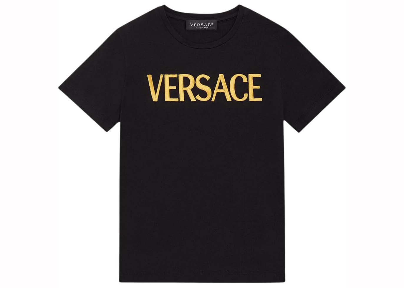 T-shirt Versace Embroidered T-Shirt Black Sort | 1011860-1A10523-2B150, 0