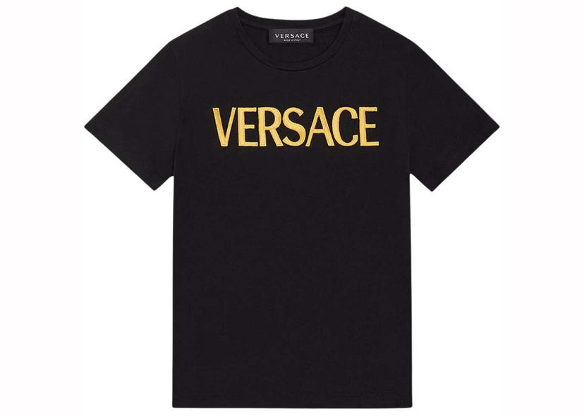 T-shirt Versace Embroidered T-Shirt Black Sort | 1011860-1A10523-2B150