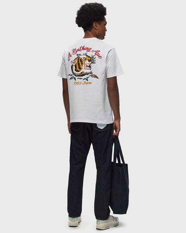 T-shirt BAPE Embroidery Style Souvenir Logo T-Shirt Hvid | 001TEK801025M-WHT, 1