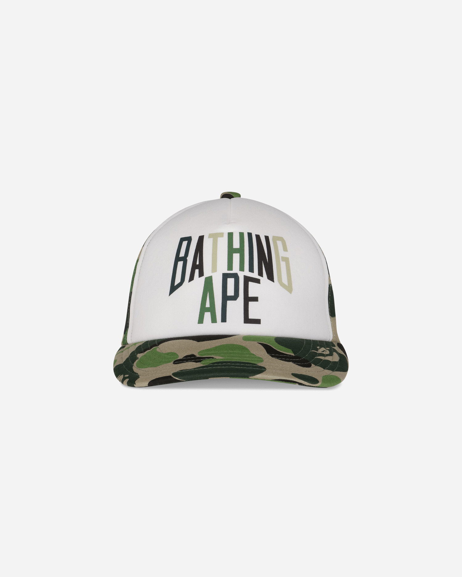 Kasket BAPE Camo NYC Logo Mesh Cap Hvid | 1L30180012 GREEN, 0
