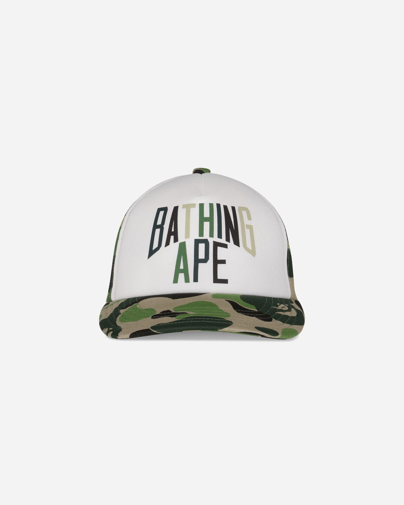 Kasket BAPE Camo NYC Logo Mesh Cap Hvid | 1L30180012 GREEN