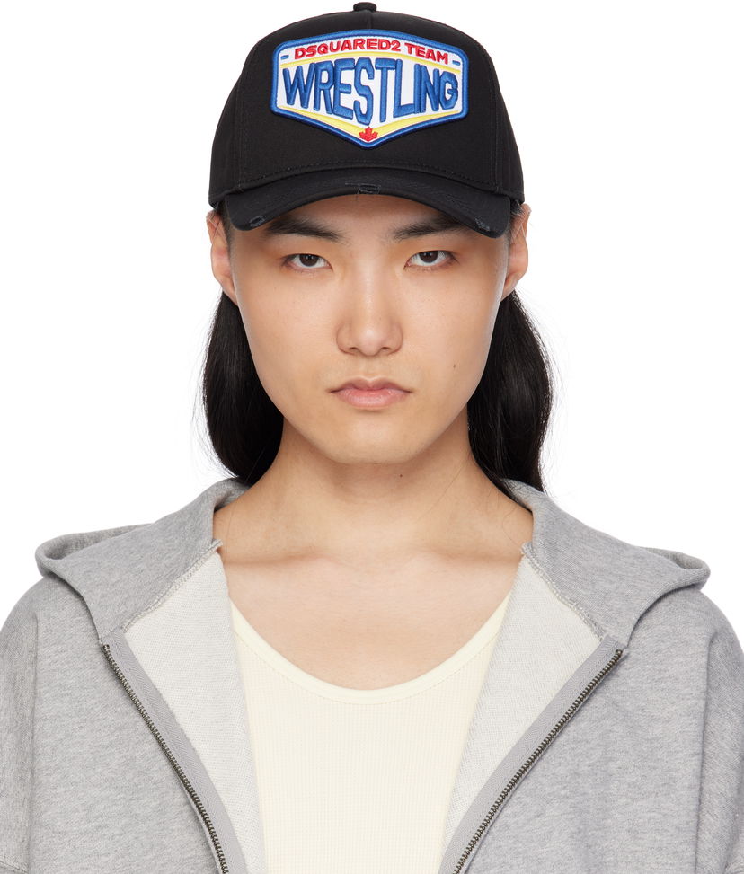 Kasket DSQUARED2 Dsquared2 Boxeur Wrestling Baseball Cap Sort | BCM0902-05C00001-2124