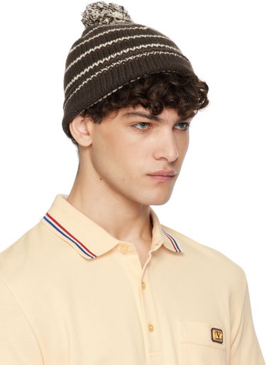 Beanie Valentino 'Chez ' Knitted Wool Beanie Sort | 6Y2HB02JSNW, 1