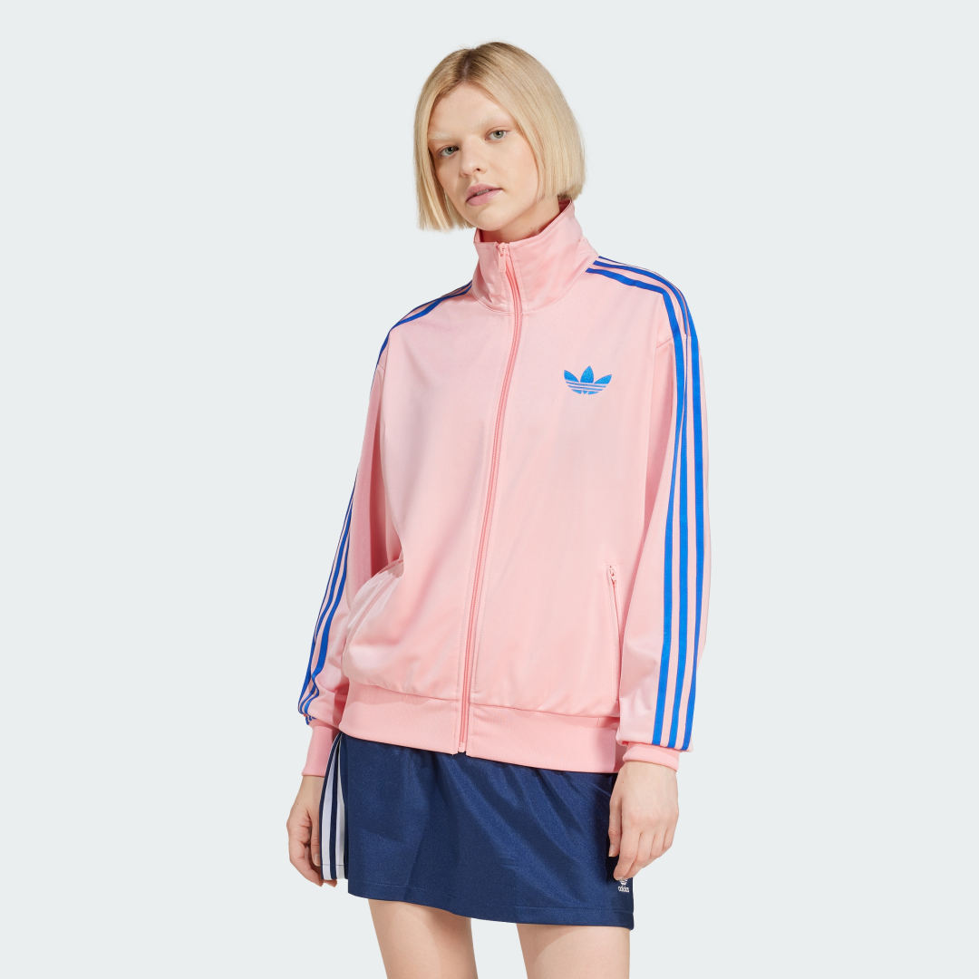 Sweatshirt adidas Performance Classic Firebird Loose Track Jacket Lyserød | JP2302, 0