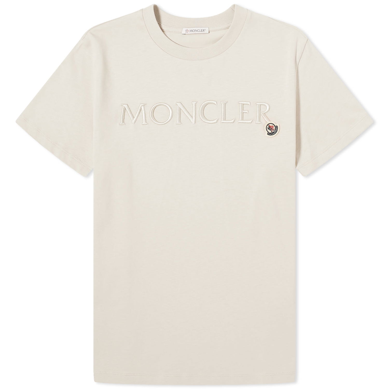 T-shirt Moncler Logo T-Shirt Beige | 8C000-06-829HP-20J, 0