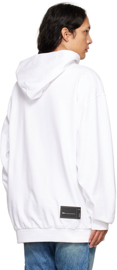 Sweatshirt We11done We11done Print Hoodie Hvid | WD-TH3-22-729-U-WH, 2