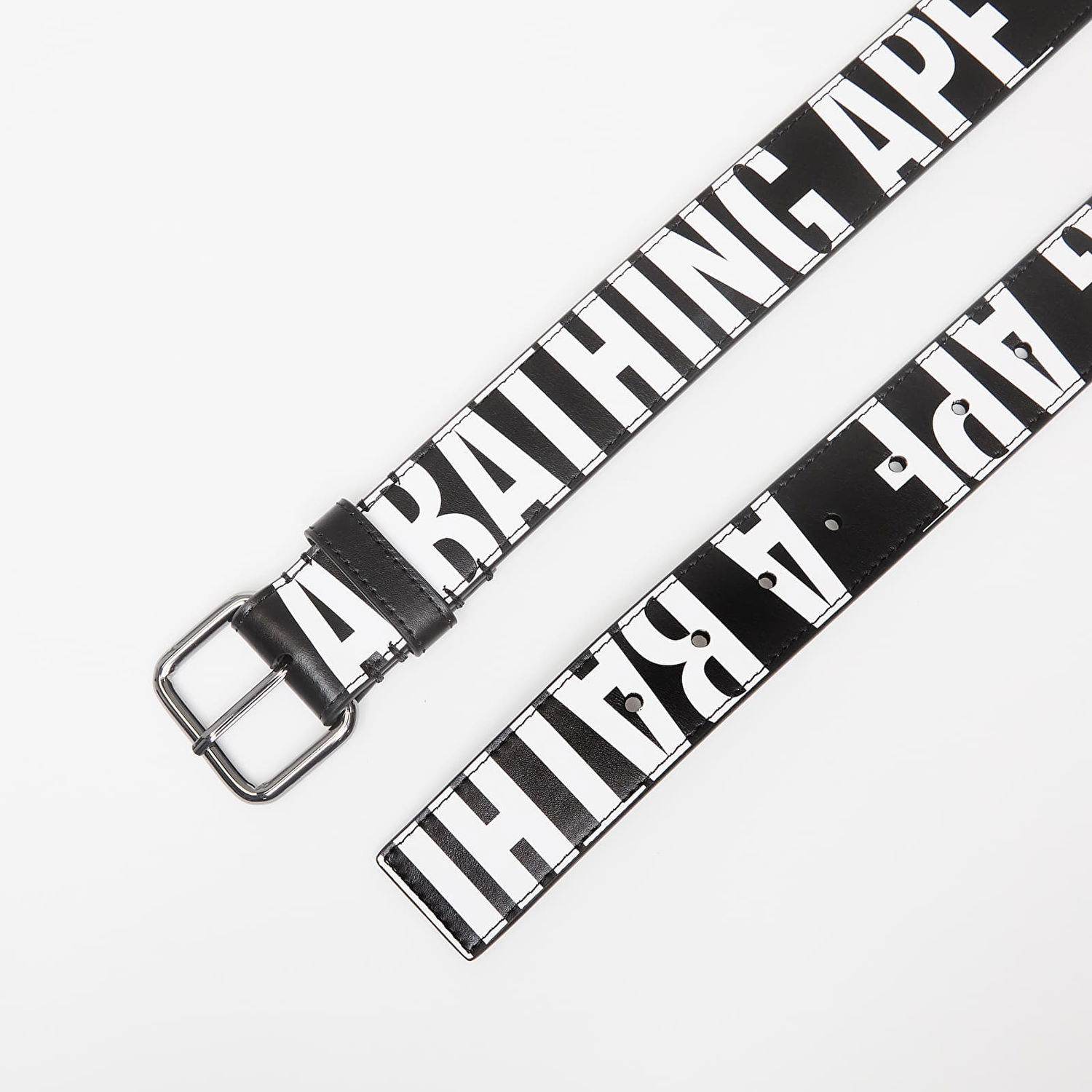 Bælter BAPE A BATHING APE Debossed Logo Belt Black Universal Sort | 001BTK201302M BLK, 1