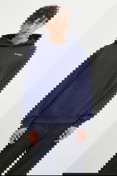 Sweatshirt Sporty & Rich Sporty & Rich Eden Crest Embroidered Hooded Sweatshirt Mørkeblå | ST06760666BL106, 0