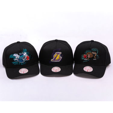Kasket Mitchell & Ness NBA Los Angeles Lakers Tilted Pro Snapback Cap Sort | HP12813-LALBLCK, 3