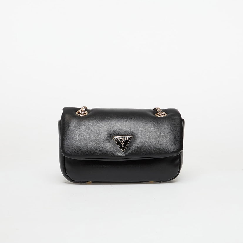 Skuldertaske GUESS Sunetra Mini Convertible Crossbody Flap Bag Sort | HWNG7534780-BLA