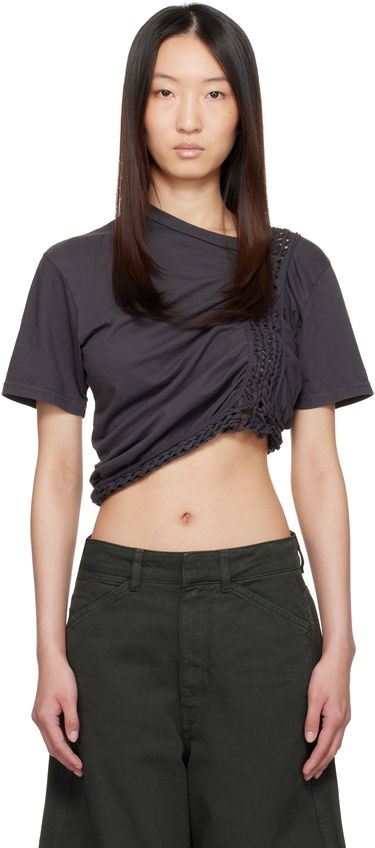 Crop top Collina Strada Collina Strada Clover Cropped T-Shirt Grå | XX3042, 0