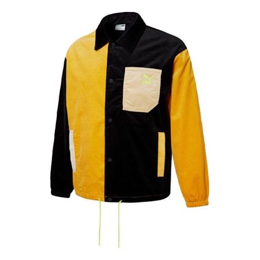 Jakke Puma Cord Coach Jacket Gul | 534752-01