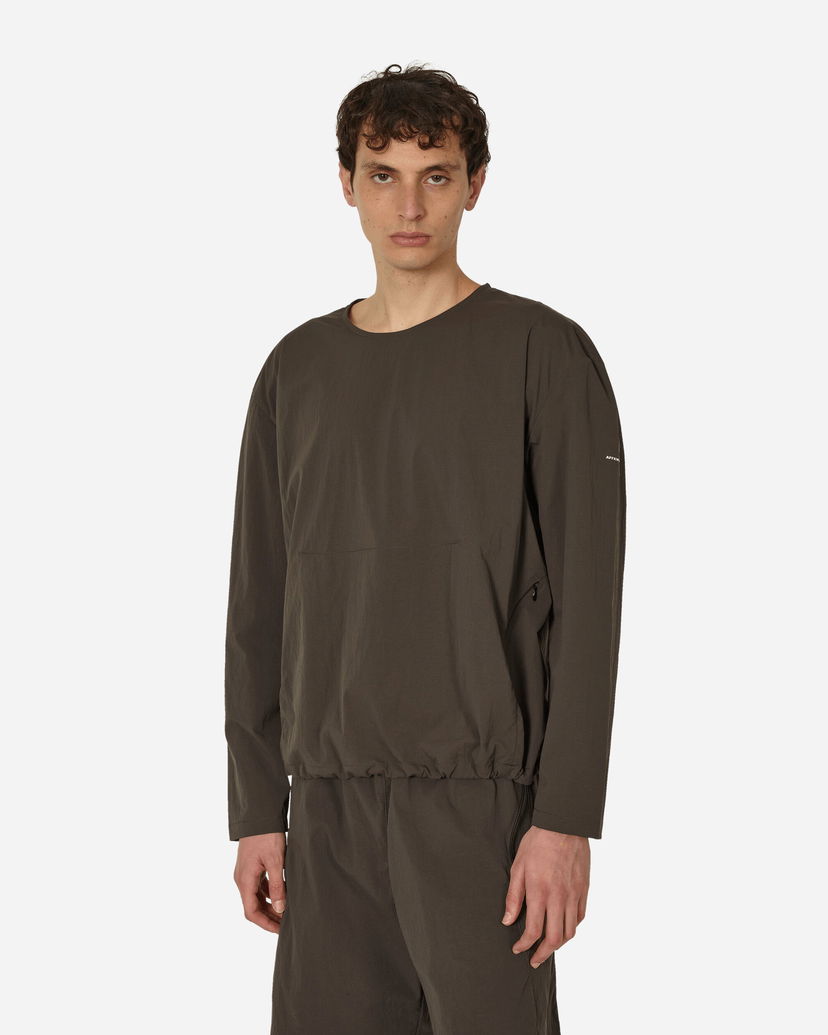 Sweatshirt AFFXWRKS Shell Pullover Shale Brown Brun | SS24ML04 SHABR