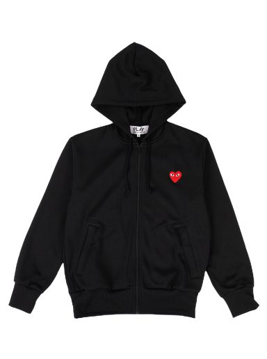 Sweatshirt Comme des Garçons Play Heart Hoodie Sort | AZ T172 051 1