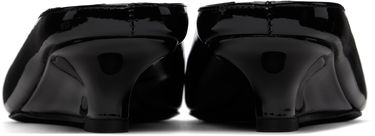 Sneakers og sko TOTEME Sharp Patent Wedge Mules by Sort | 251-WAS0179-LE0091, 1