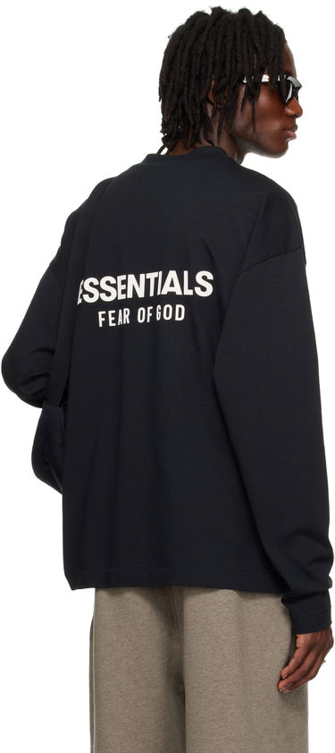 T-shirt Fear of God Fear of God ESSENTIALS Classic Long Sleeve T-Shirt Sort | 125AS254200F, 2