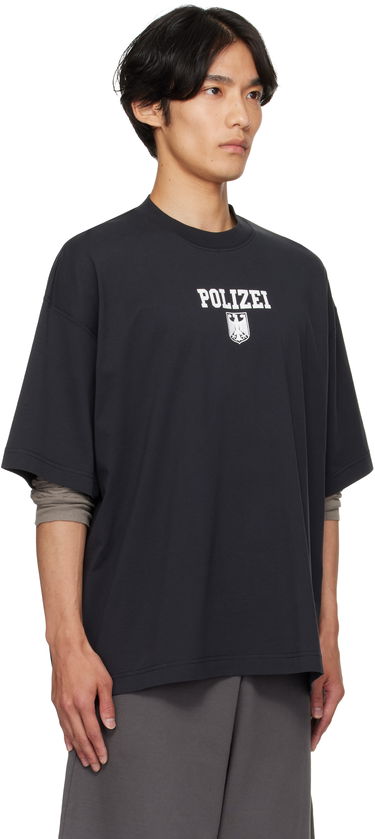 T-shirt VETEMENTS Vetements Polizei Regular T-Shirt Sort | UH76TR300B, 1