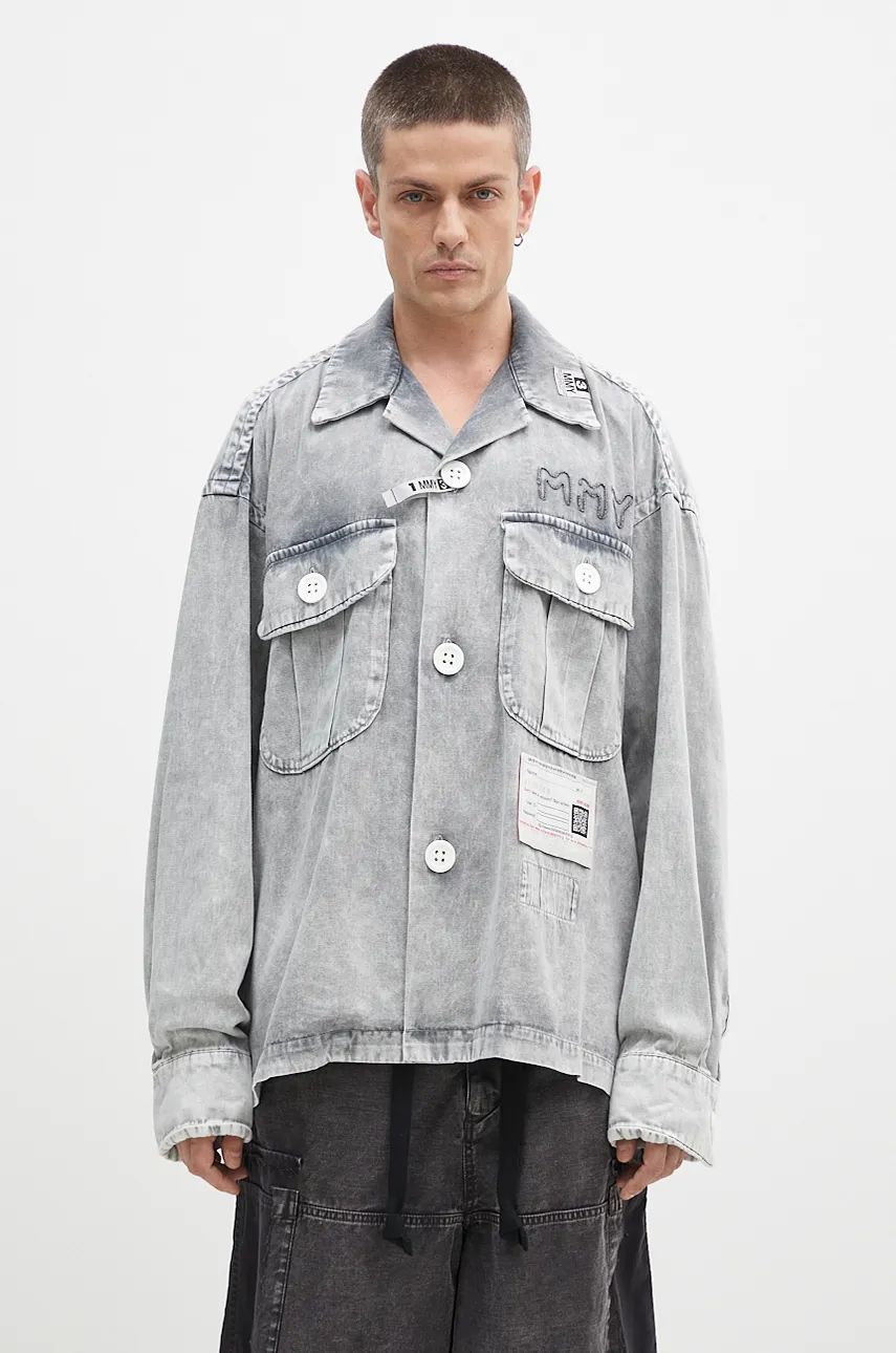 Skjorte Maison MIHARA YASUHIRO Relaxed Denim Shirt Grå | A13SH082, 0