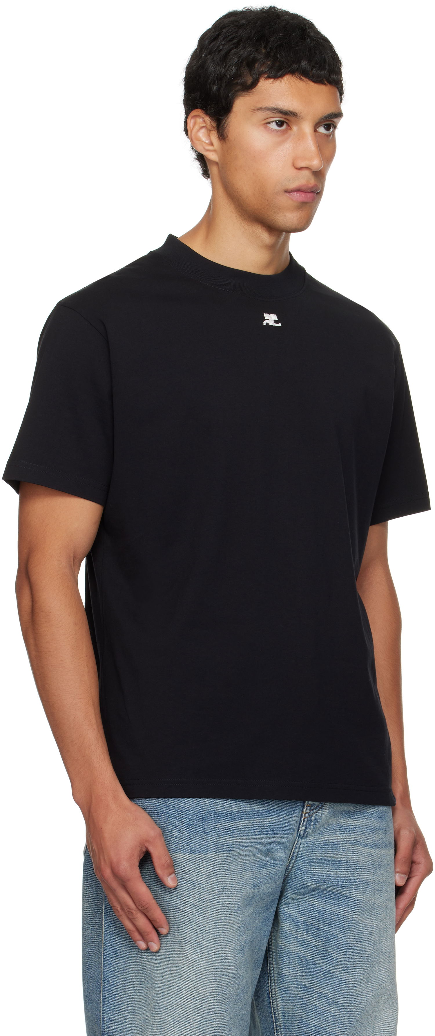 T-shirt Courrèges Courrèges Oversized T-Shirt Sort | 325JTS203JS0233, 1