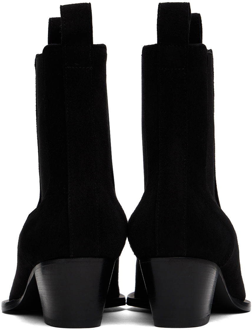 Sneakers og sko TOTEME The City Suede Chelsea Boots Sort | 234-WLGSE074-LE0012, 1
