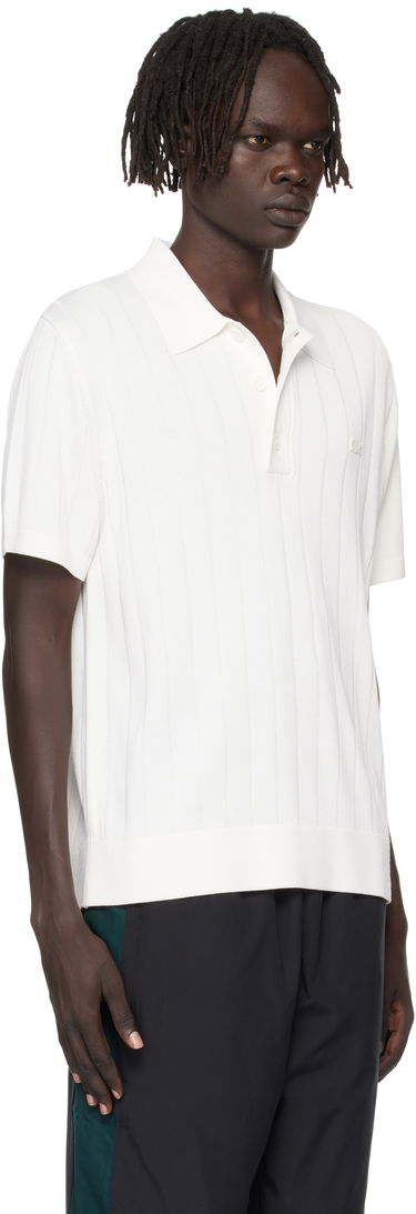 Polo skjorte Lacoste Ribbed Knit Polo Hvid | AH5339_70V, 1