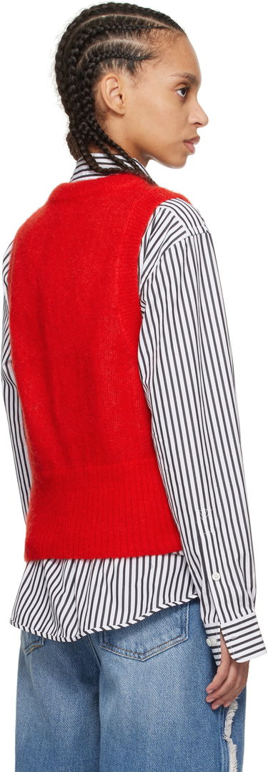 Sweater GANNI Ganni Tie String Vest Rød | K2344, 2