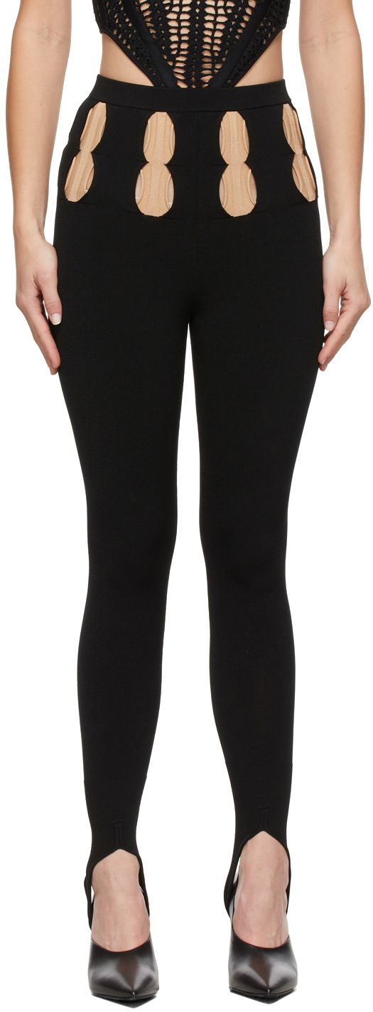 Leggings Dion Lee Double Stirrup Leggings Sort | C7015F21, 0